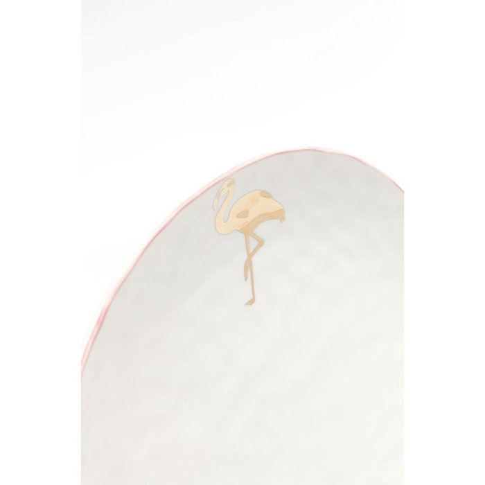 Тарелка Flamingo белого цвета - лучшие Тарелки в INMYROOM