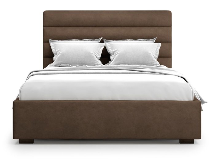 Кровать с подъемным механизмом Karezza 140х200 коричневого цвета - купить Кровати для спальни по цене 38000.0