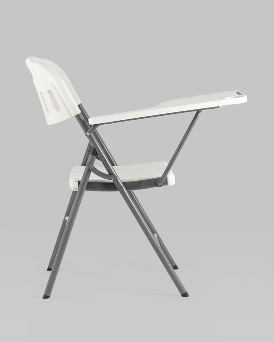 Стул складной Кейт белого цвета со столиком  - купить Обеденные стулья по цене 3990.0