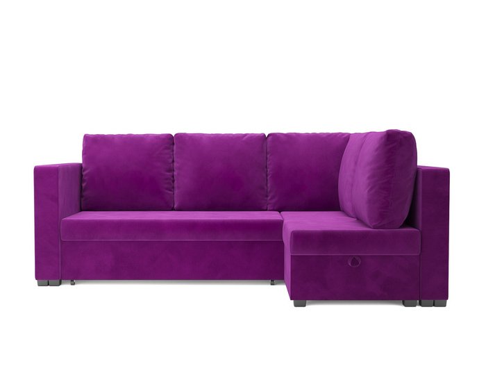 Угловой диван-кровать Мансберг фиолетового цвета - купить Угловые диваны по цене 31790.0