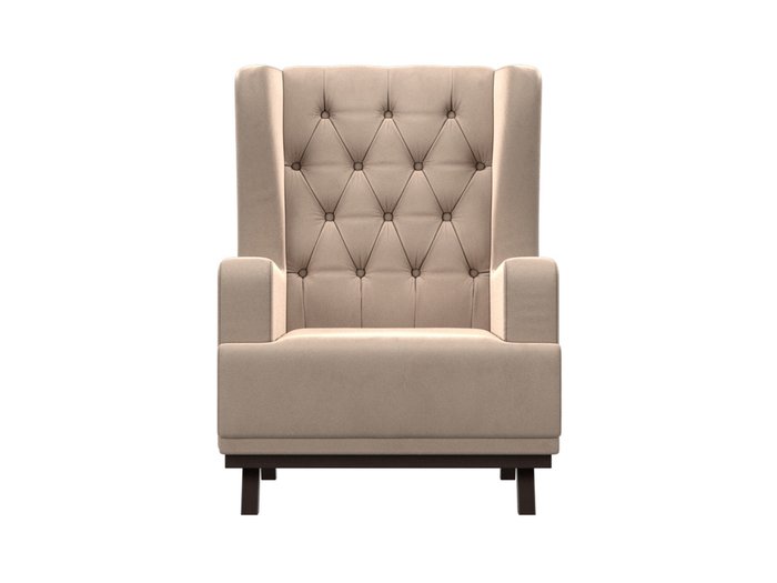 Кресло Джон Люкс бежевого цвета - купить Интерьерные кресла по цене 23999.0
