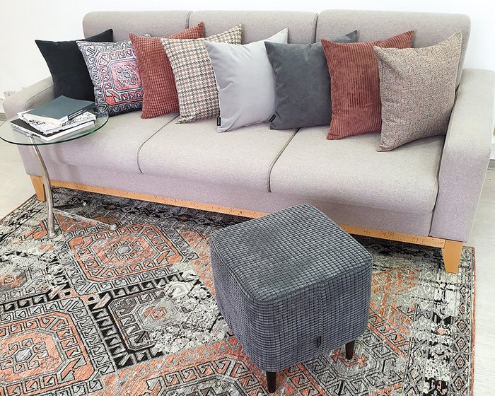 Декоративная подушка Cilium Clay кирпичного цвета   - лучшие Декоративные подушки в INMYROOM