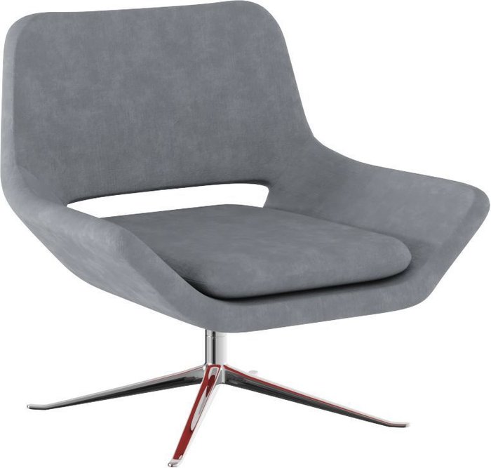 Кресло Корона grey серого цвета  - лучшие Интерьерные кресла в INMYROOM