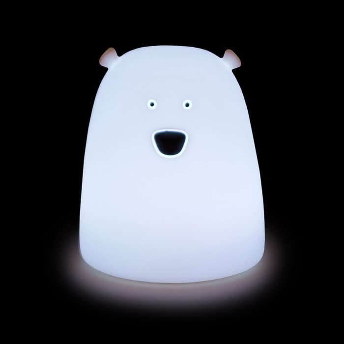 Детский ночник Полярный Медведь белого цвета  - лучшие Ночники в INMYROOM