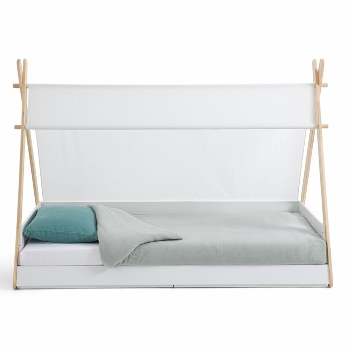 Детская кровать вигвам Tipi с сеткой Siffroy 90x190 белого цвета - купить Одноярусные кроватки по цене 34332.0