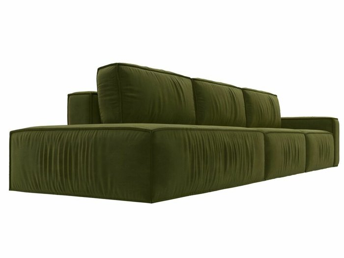 Диван-кровать Прага Модерн Лонг зеленого цвета подлокотник справа - лучшие Прямые диваны в INMYROOM