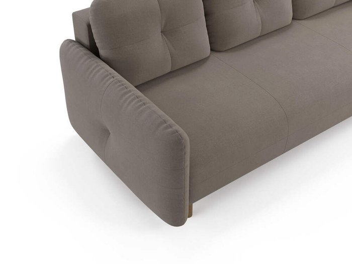 Прямой диван-кровать Anika кремового цвета - лучшие Прямые диваны в INMYROOM