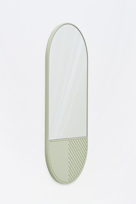 Настенное овальное зеркало Buro с орнаментом - купить Настенные зеркала по цене 15000.0