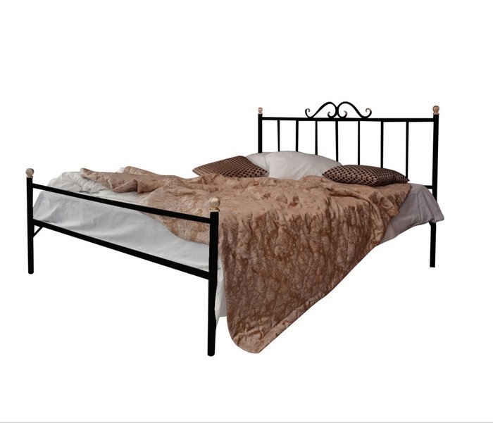 Кровать Оливия 180х200 черного цвета