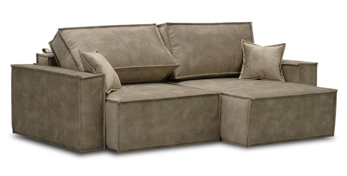Угловой диван-кровать Тейлор серо-бежевого цвета - купить Угловые диваны по цене 49630.0