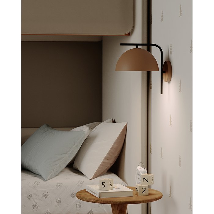 Светильник настенный Jassy коричневого цвета - лучшие Бра и настенные светильники в INMYROOM