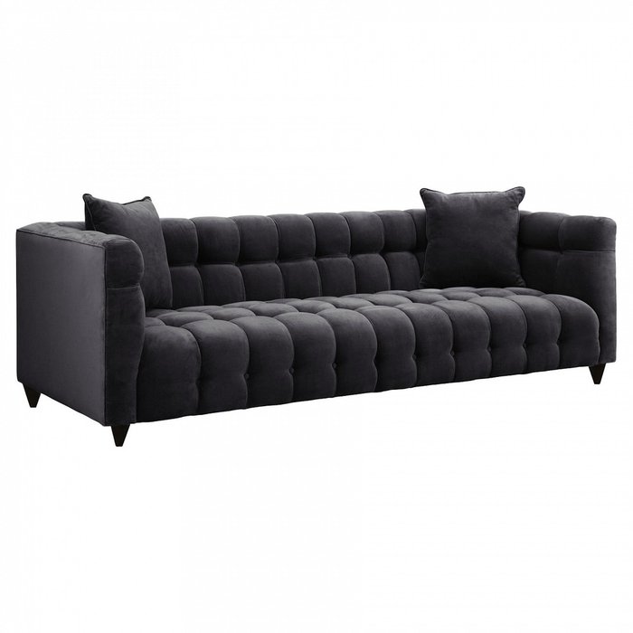 Прямой диван Nara серого цвета - купить Прямые диваны по цене 77000.0