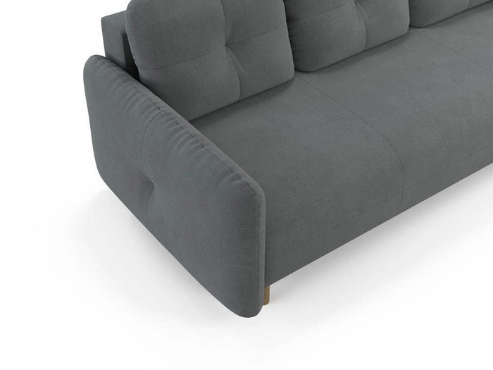 Прямой диван-кровать Anika серого цвета - лучшие Прямые диваны в INMYROOM