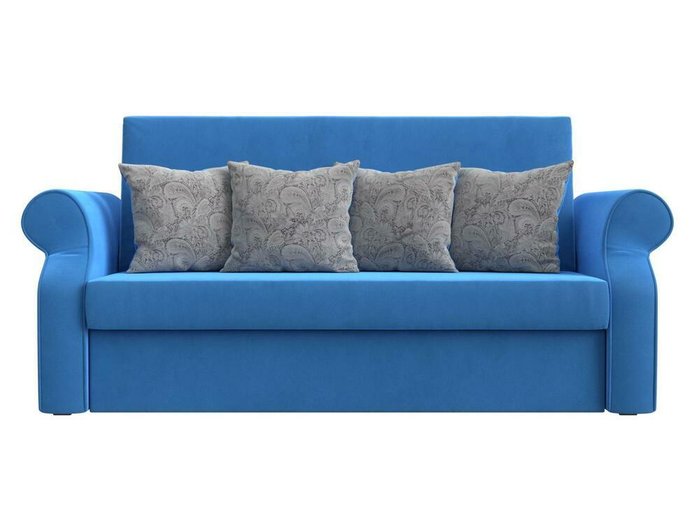Диван-кровать Софт голубого цвета - купить Прямые диваны по цене 41990.0