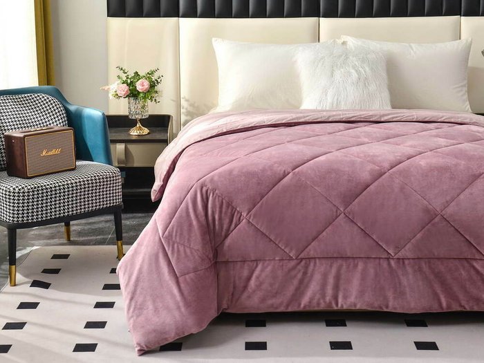 Одеяло Монако 220х240 лилового цвета - лучшие Одеяла в INMYROOM