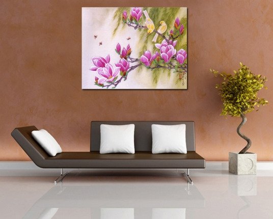 Декоративная картина на холсте "Весенний этюд" - купить Принты по цене 3390.0