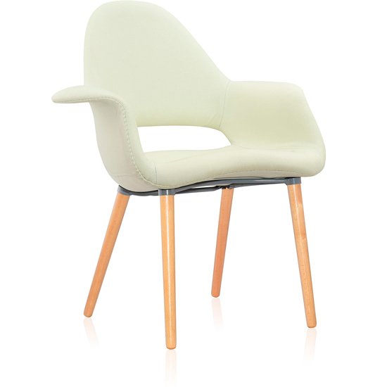 Кресло Organic кремового цвета