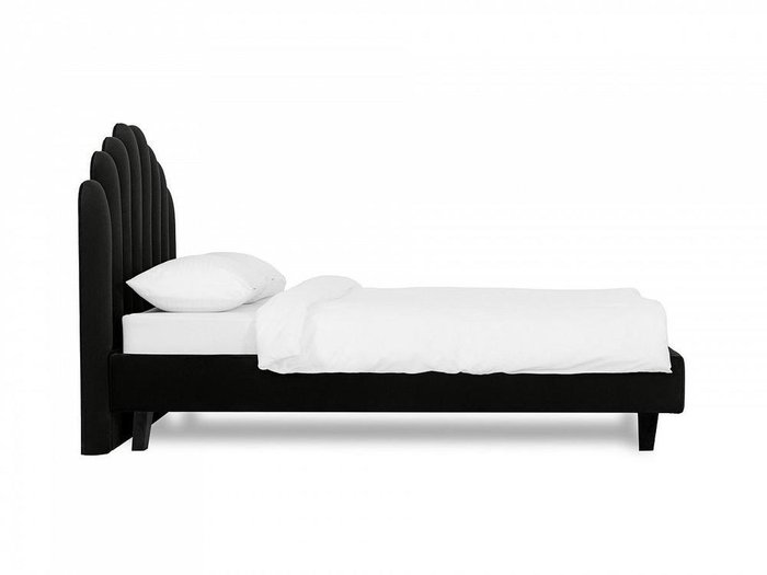 Кровать Queen II Sharlotta L 160х200 черного цвета  - лучшие Кровати для спальни в INMYROOM