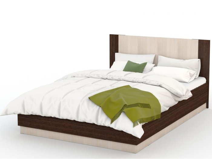 Кровать с подъемным механизмом Аврора 160х200 темно-коричневого цвета - купить Кровати для спальни по цене 21949.0