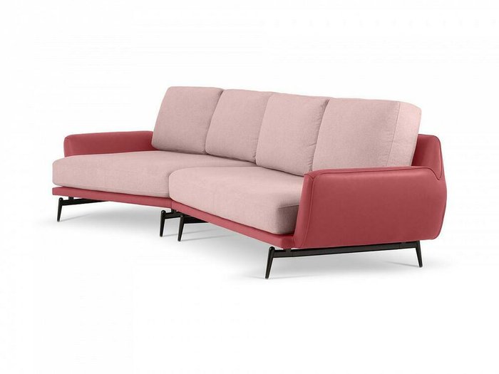 Угловой диван Ispani розового цвета