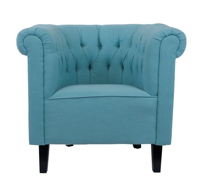 Кресло Swaun turquoise бирюзового цвета
