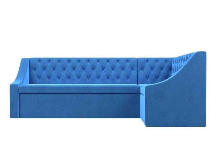 Кухонный угловой диван-кровать Мерлин голубого цвета правый угол - купить Угловые диваны по цене 50999.0