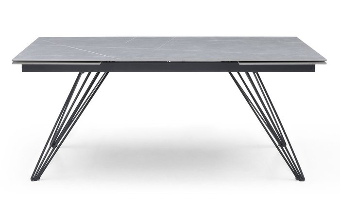 Раскладной обеденный стол Parma L серого цвета - купить Обеденные столы по цене 124450.0