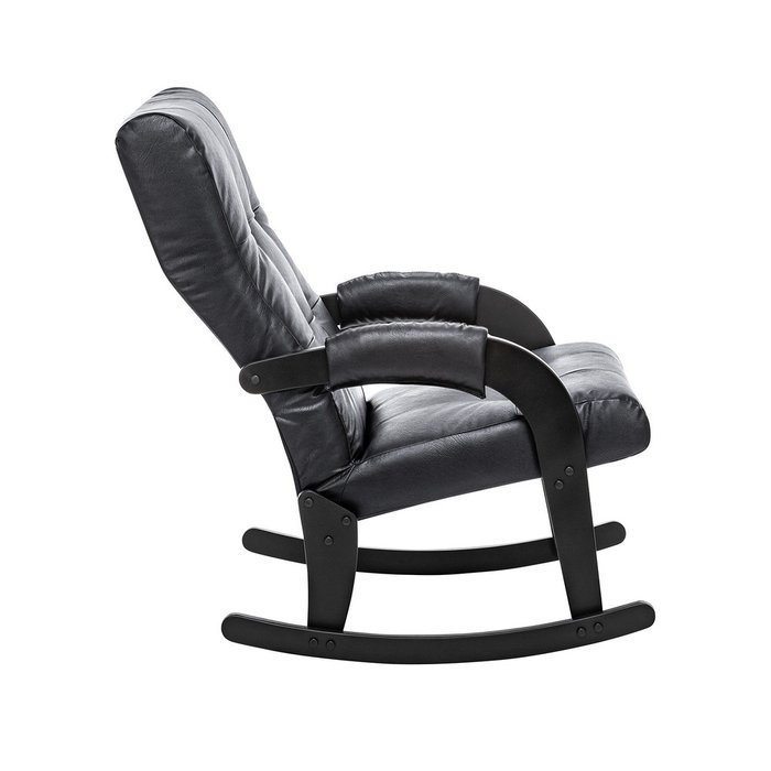 Кресло-качалка Спринг черного цвета - лучшие Интерьерные кресла в INMYROOM