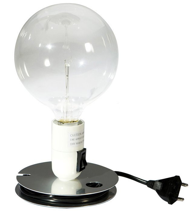 Настольная лампа Achille Castiglioni Style Lampadina Lamp белая Настольная лампа Achille Castiglioni Style Lampadina Lamp белая