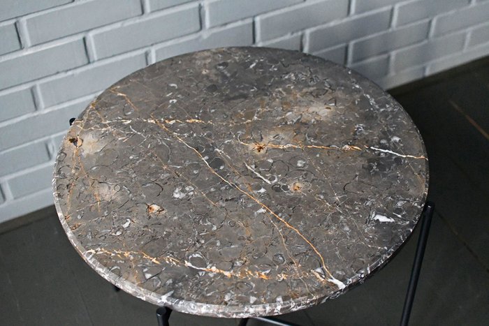 Кофейный стол Marble серо-бежевого цвета - купить Кофейные столики по цене 25900.0