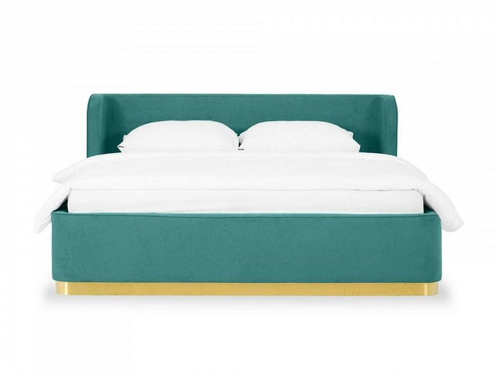 Кровать Vibe 160х200 бирюзового цвета с подъемным механизмом - купить Кровати для спальни по цене 116500.0
