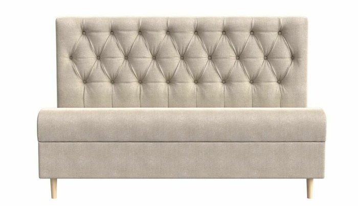Прямой диван Бремен бежевого цвета - купить Прямые диваны по цене 34999.0