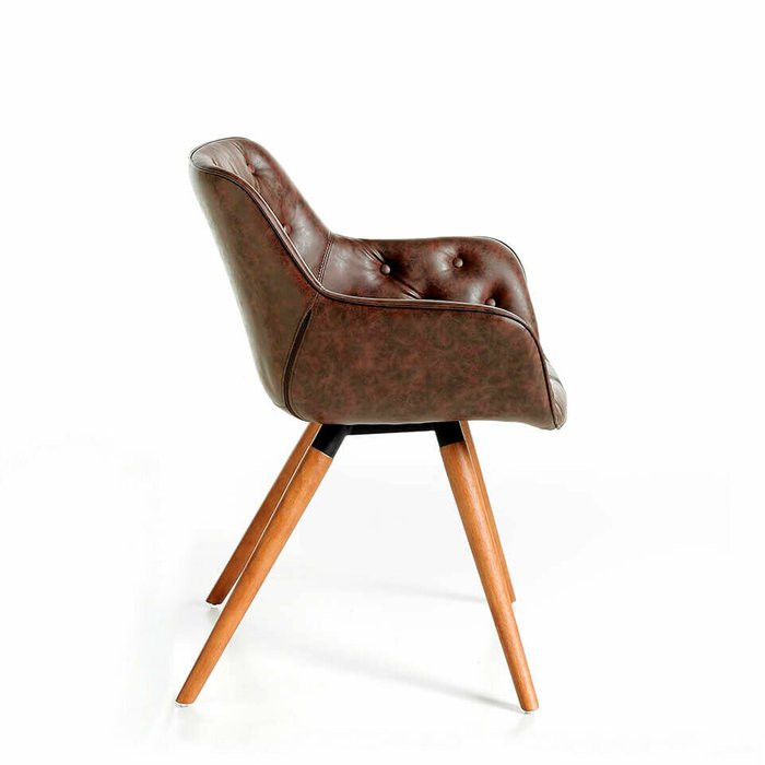 Кресло с обивкой из натуральной кожи - лучшие Обеденные стулья в INMYROOM