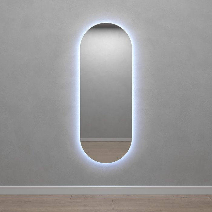Настенное зеркало Nolvis NF LED M с холодной подсветкой  - купить Настенные зеркала по цене 14900.0