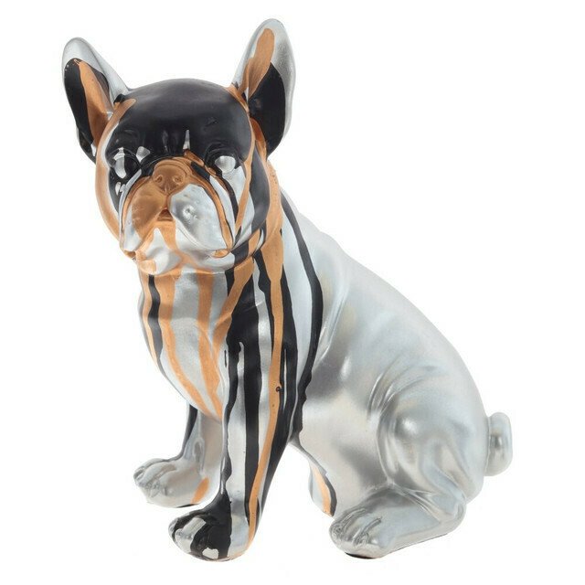 Фигура декоративная Собака серо-бежевого цвета