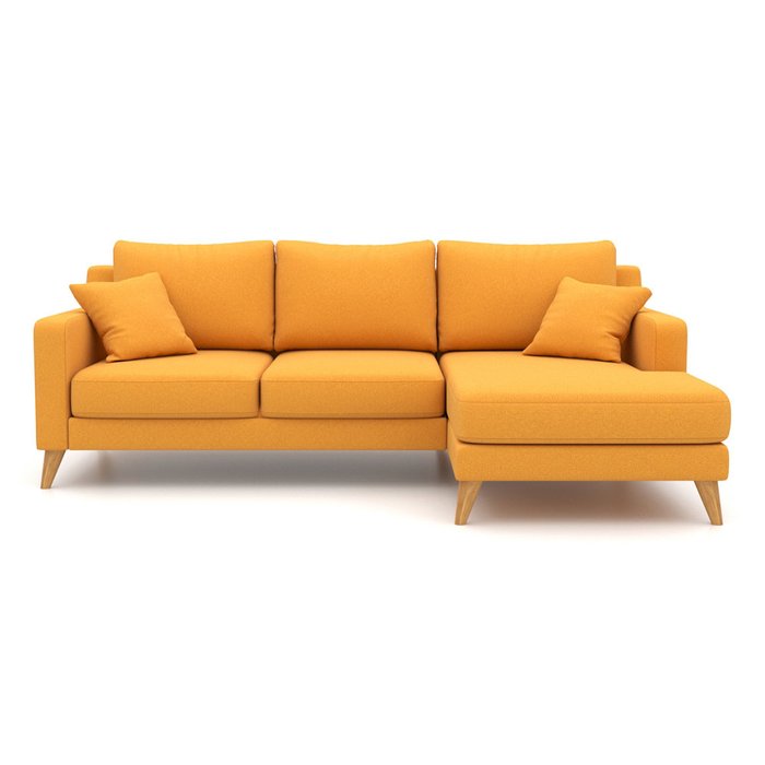 Угловой диван-кровать  Mendini EKH желтого цвета   - купить Угловые диваны по цене 92400.0