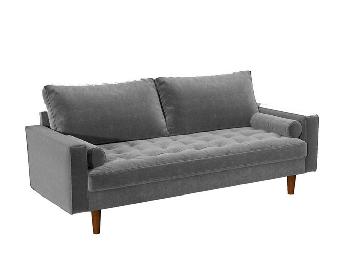 Диван Scott трехместный серого цвета - купить Прямые диваны по цене 59990.0