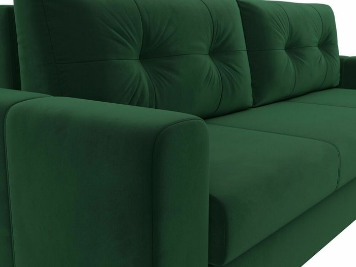 Диван-кровать Лига 031 зеленого цвета - лучшие Прямые диваны в INMYROOM