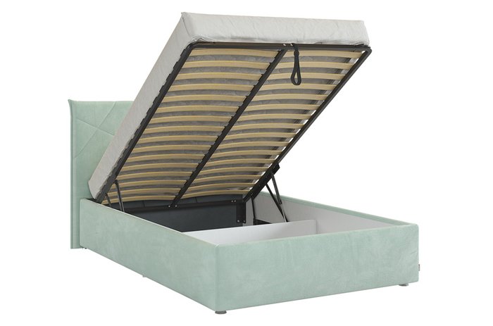Кровать Квест 120х200 мятного цвета с подъемным механизмом - лучшие Кровати для спальни в INMYROOM