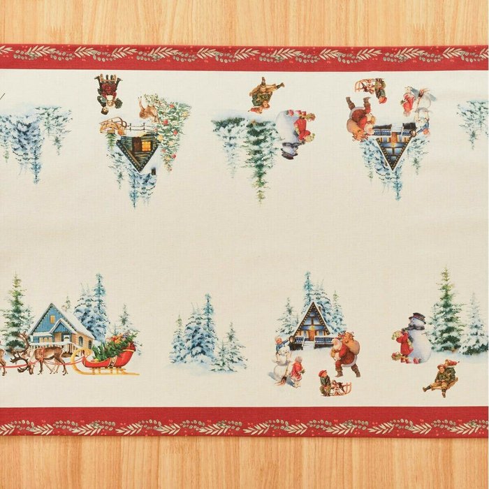 Настольная дорожка Christmas Landscape Разноцветный 45 x 140 см - купить Дорожки по цене 2638.0