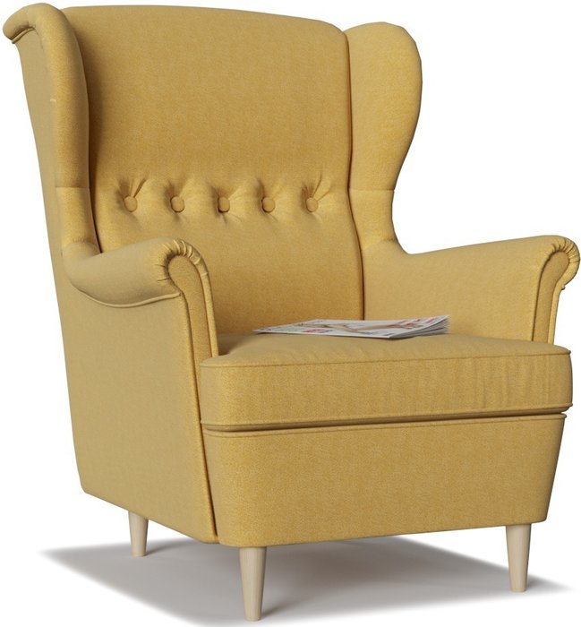 Кресло Торн Porshe Yellow желтого цвета 