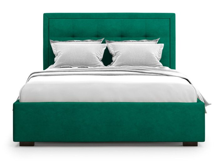 Кровать Komo 160х200 зеленого цвета с подъемным механизмом 
