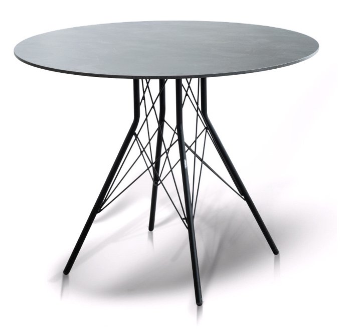Стол интерьерный Конте цвета Серый гранит  - лучшие Обеденные столы в INMYROOM