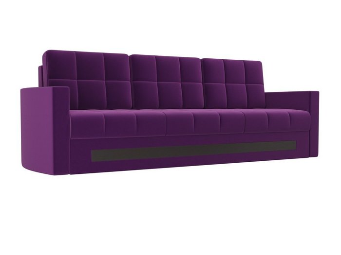 Прямой диван-кровать Белла фиолетового цвета 