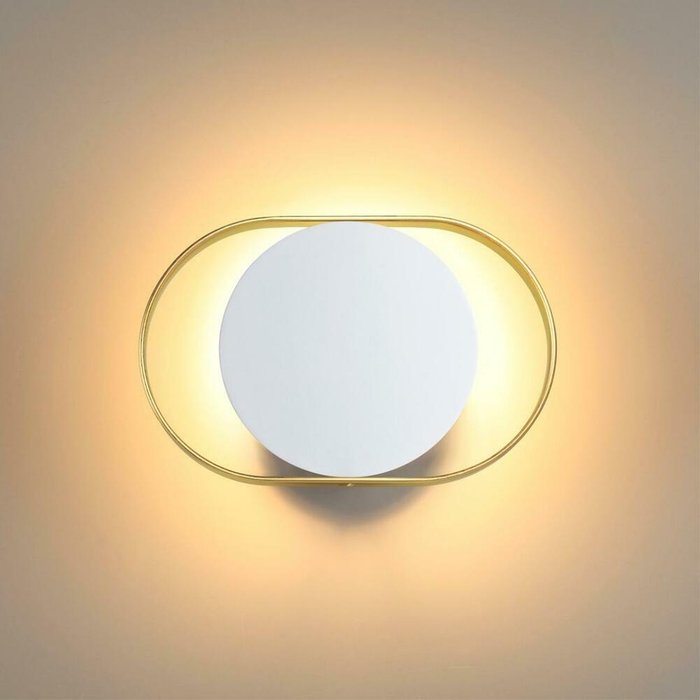 Настенный светодиодный светильник Mondy белого цвета - лучшие Бра и настенные светильники в INMYROOM
