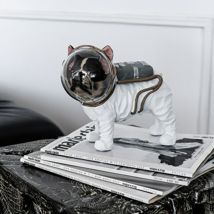 Статуэтка Spacedog белого цвета - купить Фигуры и статуэтки по цене 7470.0 Статуэтка Spacedog белого цвета - купить Фигуры и статуэтки по цене 7470.0