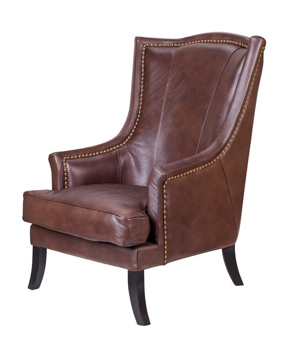 Дизайнерское кресло Chester leather коричневого цвета - купить Интерьерные кресла по цене 103800.0