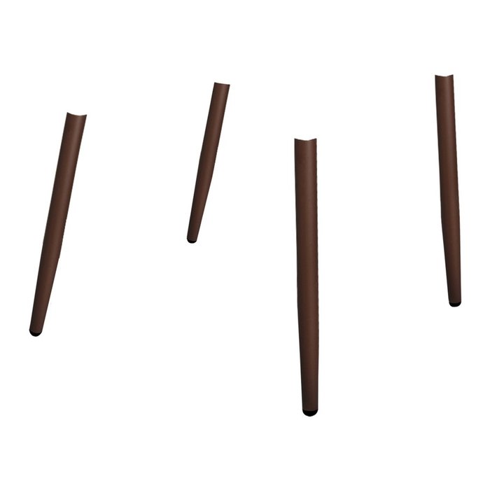 Обеденная группа из стола и четырех стульев коричневого цвета - лучшие Обеденные группы в INMYROOM