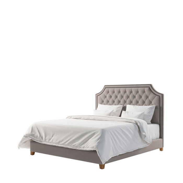 Кровать Montana King Size светло серого цвета 180х200