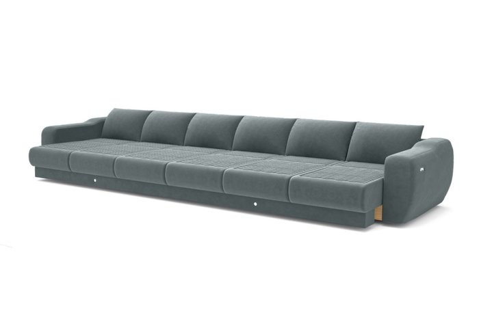 Модульный диван-кровать серого цвета - купить Прямые диваны по цене 418000.0